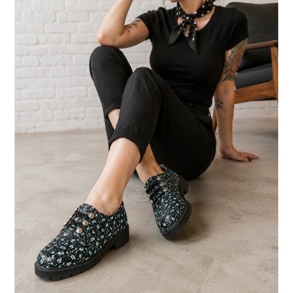Alegria Shoes - Alegria Reece Doll Parts Shoe Leather Lace Up Size 38 US Size 8 - 8.5 Rockabilly